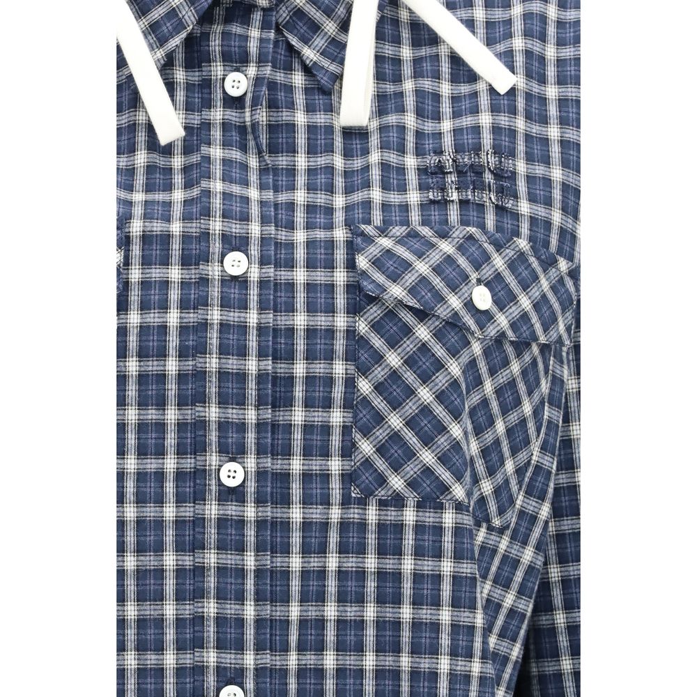 Miu Miu Blue Cotton Shirt