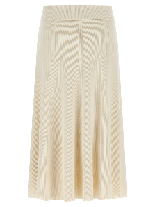 Zimmermann Beige Viscose Midi Skirt