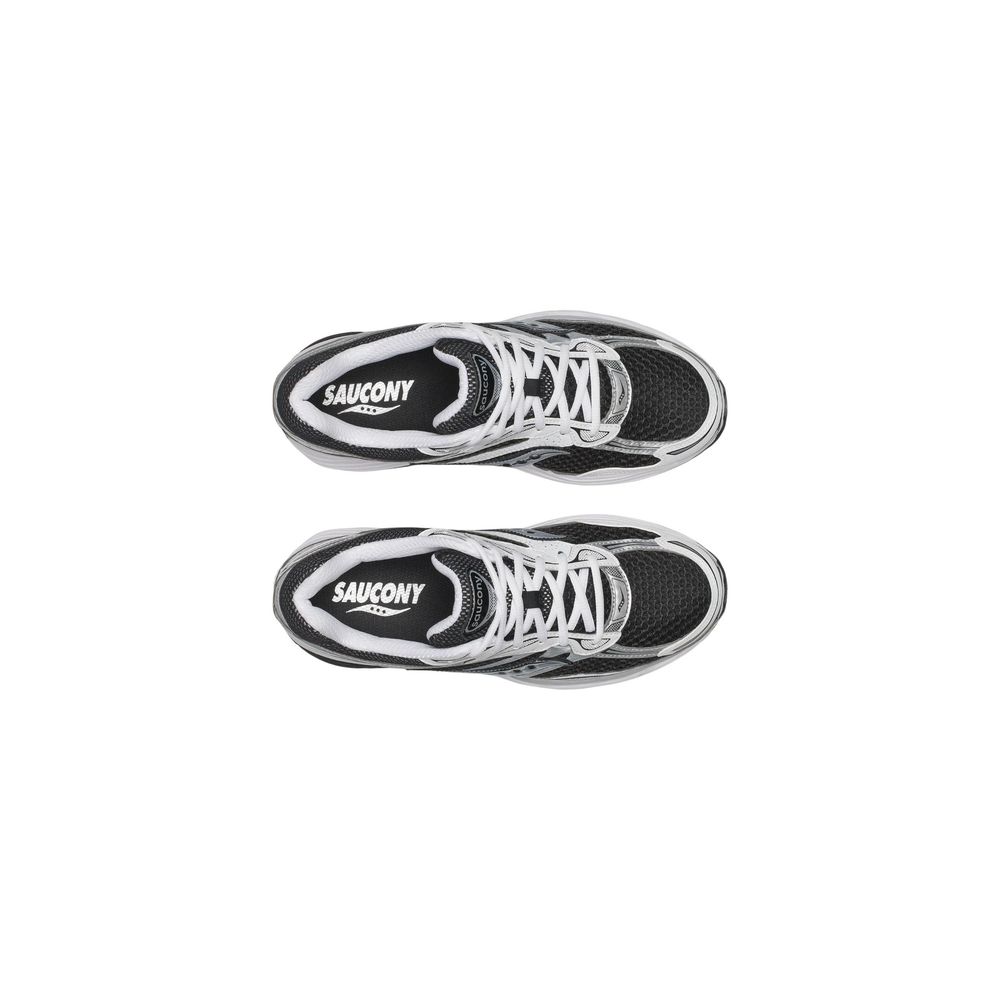Saucony Black And White Synthetic Athletic Sneakers