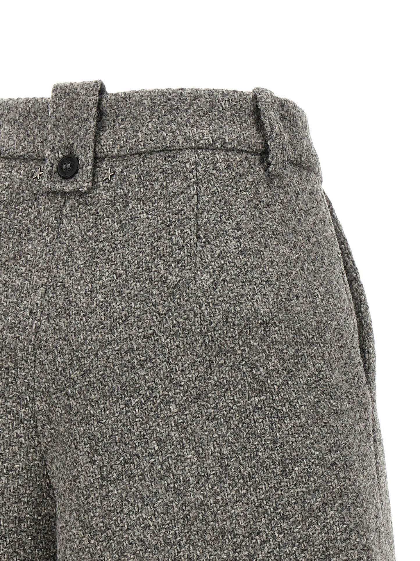 Golden Goose Gray Virgin Wool Bermuda Shorts