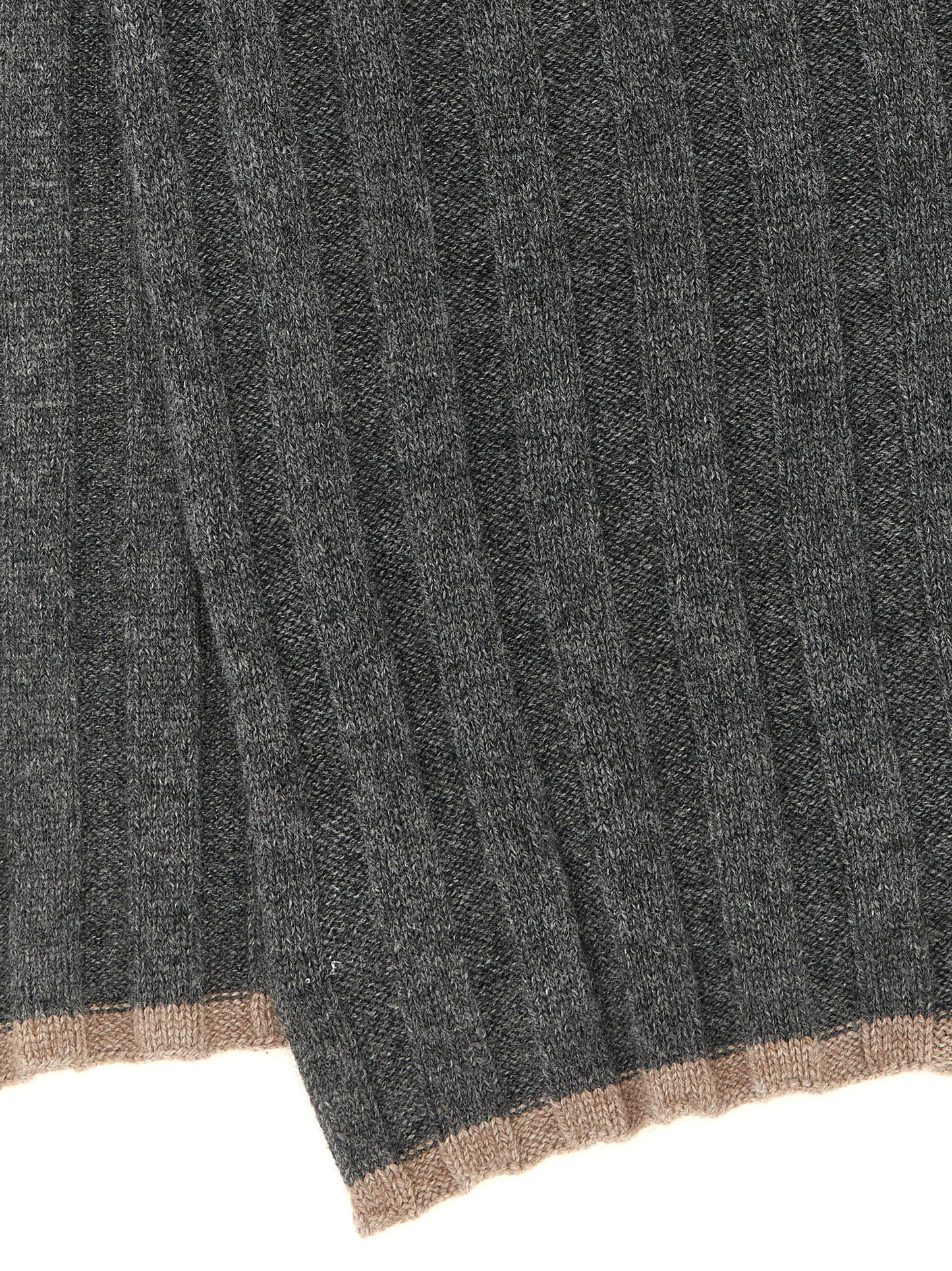 Brunello Cucinelli Gray Cashmere Scarf