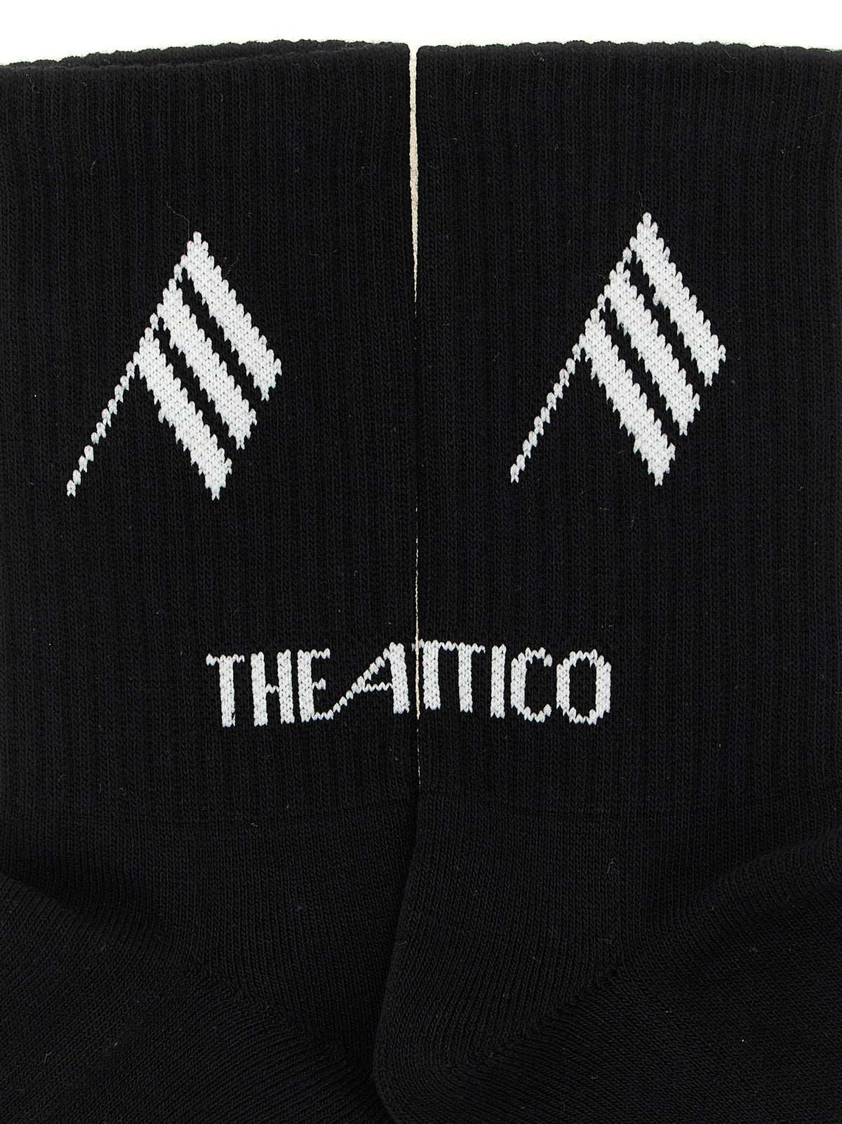 The Attico Bicolor Cotton Socks