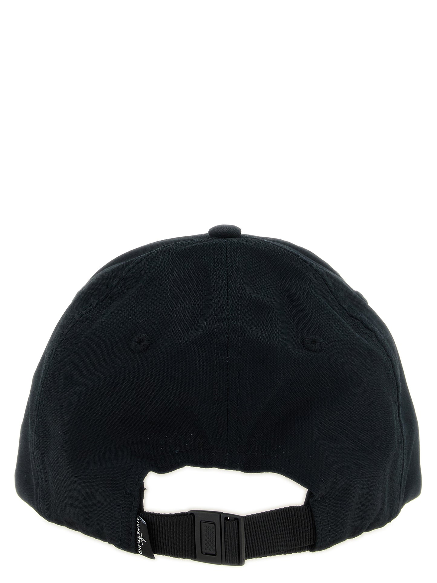Stone Island Black Cotton Cap (Baseball Hat)