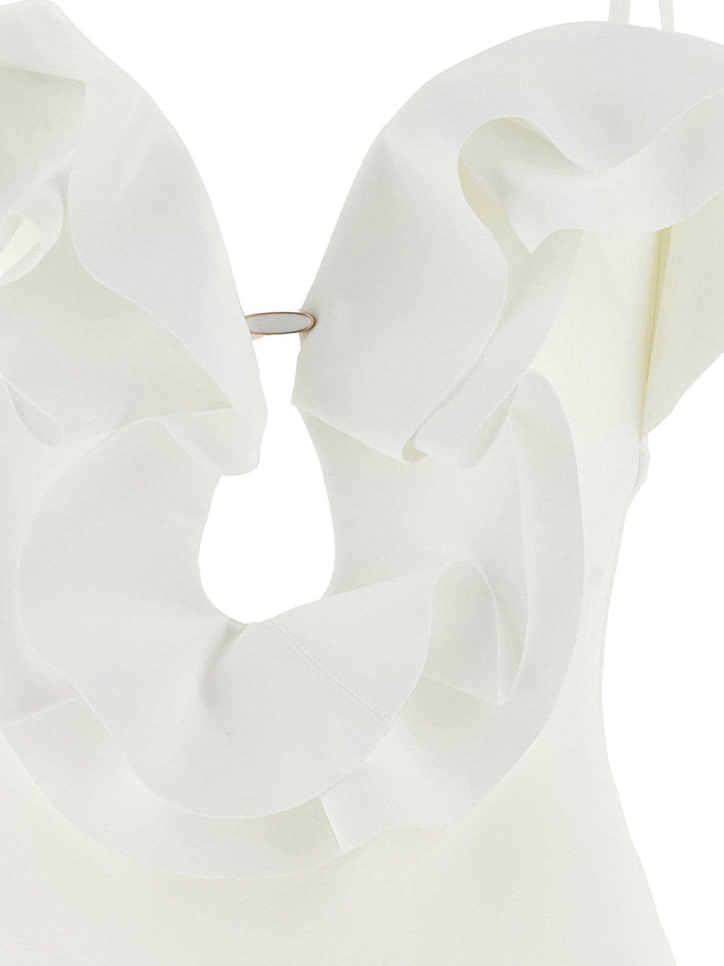 Zimmermann White Polyamide One-Piece Swimsuit