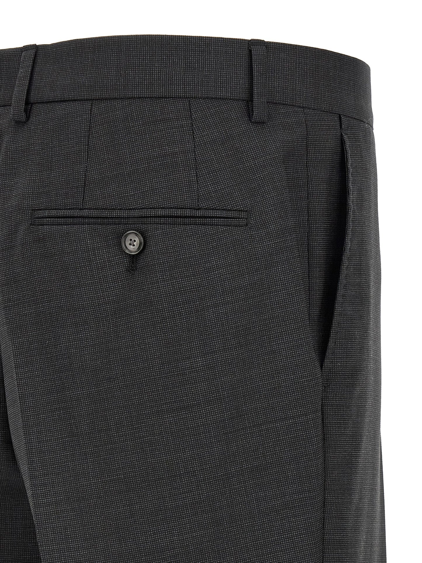 Hugo Boss Gray Virgin Wool Two-Piece Suit