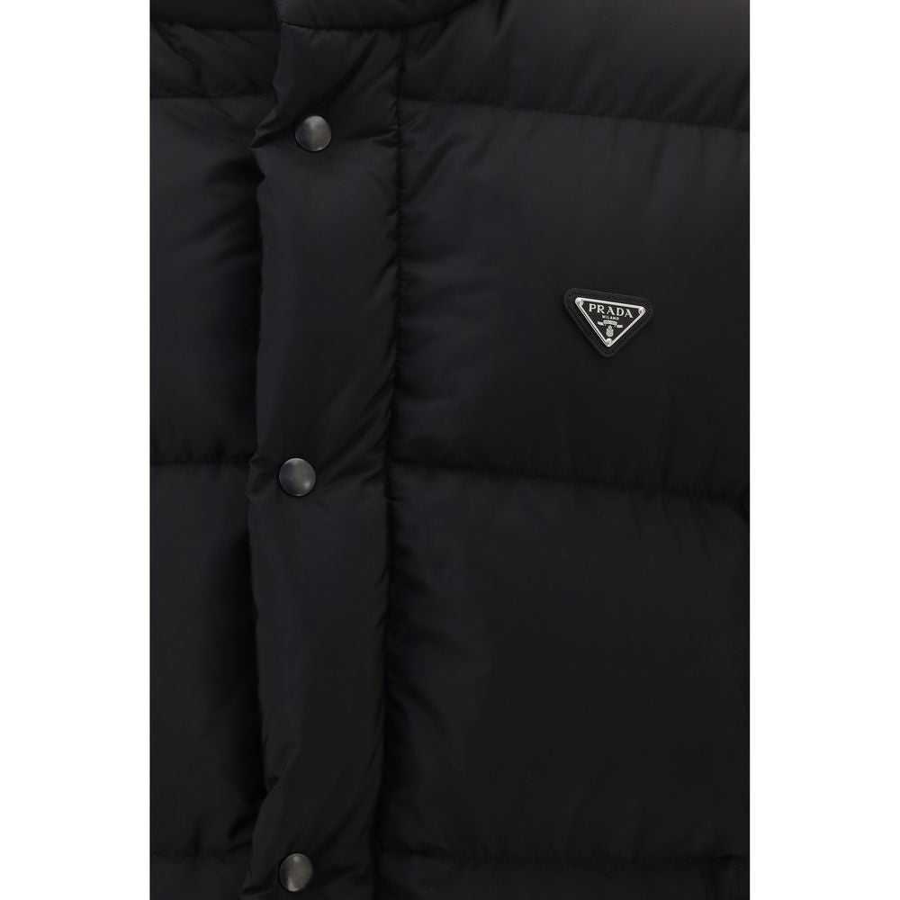 Prada Black Nylon Full-Length Jacket