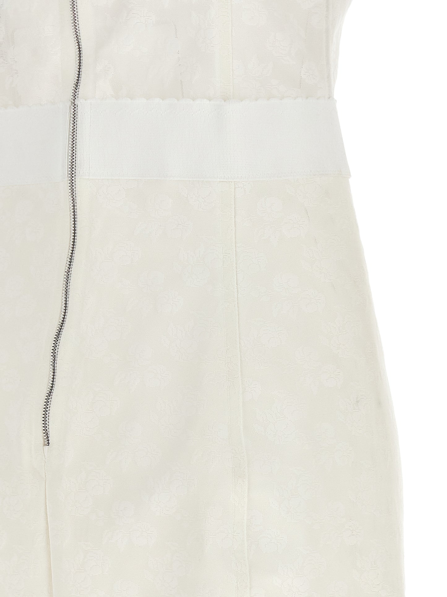 Dolce & Gabbana White Polyamide Midi Dress