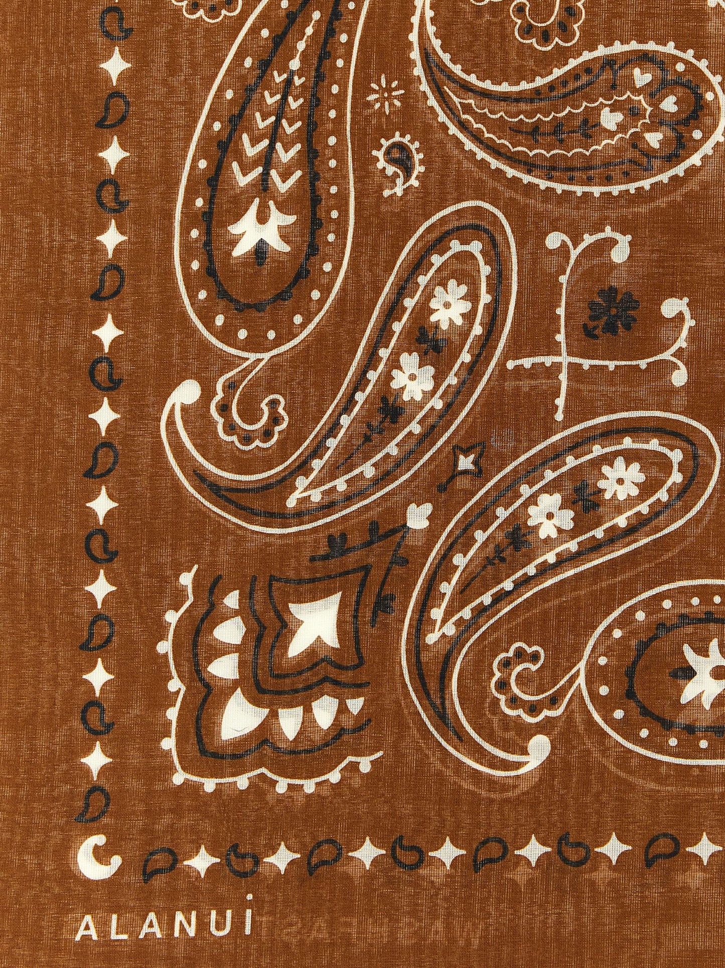 Alanui Brown Cotton Foulard
