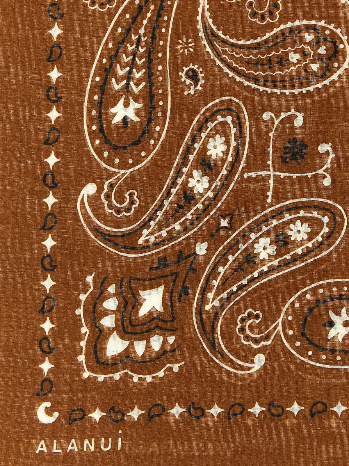 Alanui Brown Cotton Foulard