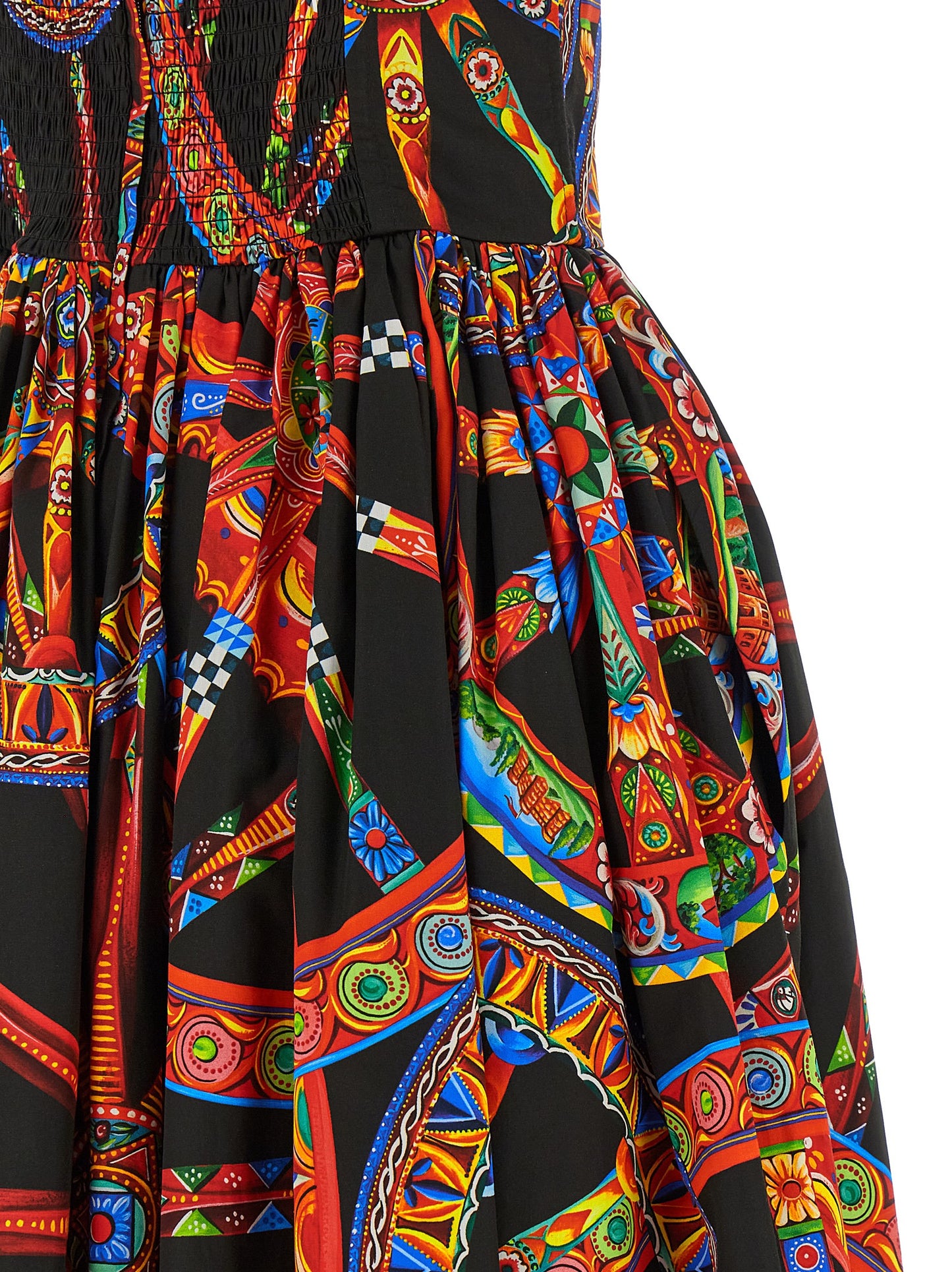 Dolce & Gabbana Multicolor Cotton Long Dress