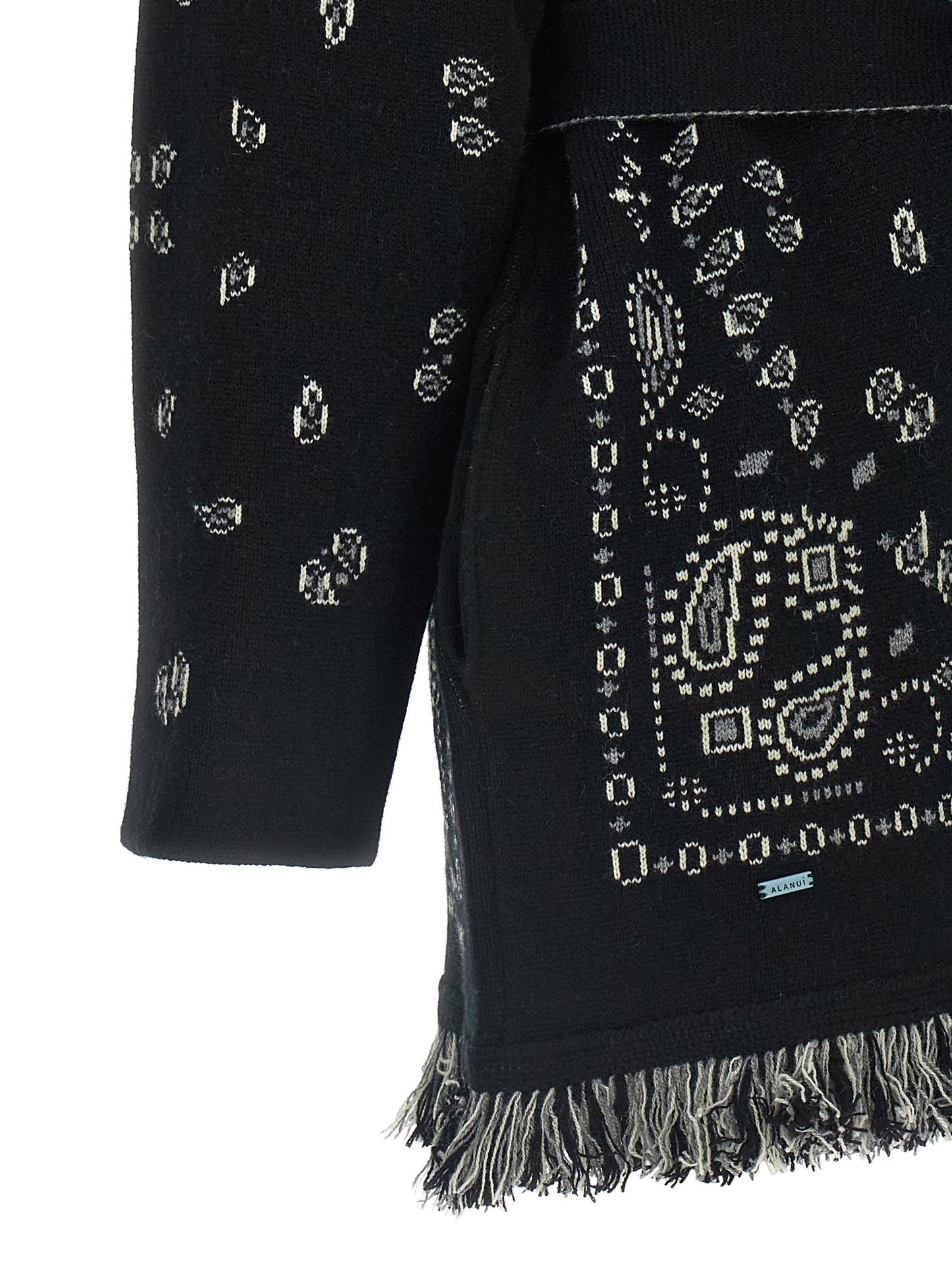 Alanui Black Cashmere Cardigan