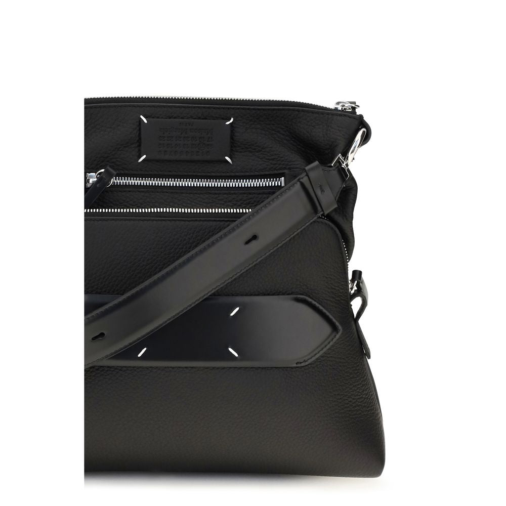 Maison Margiela Black Lamb Ovis Aries Shoulder Bag