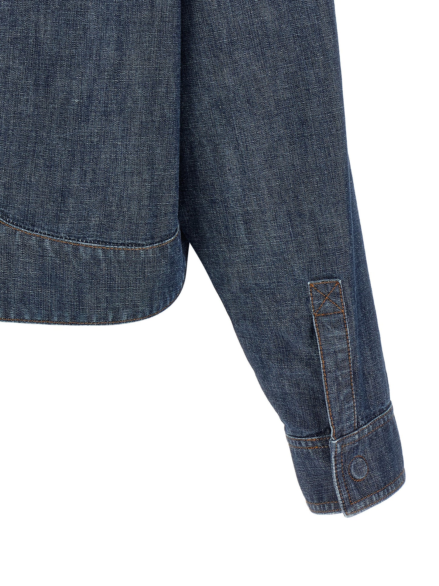Fendi Blue Cotton Denim Jacket