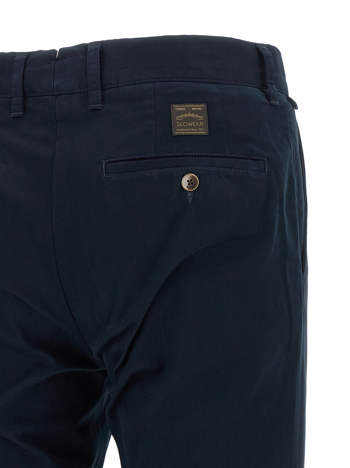Incotex Blue Cotton Casual Pants