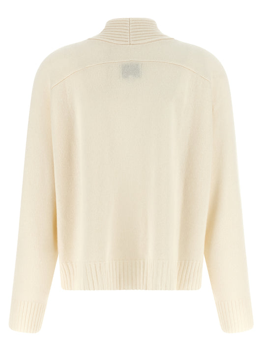 Loulou De Saison White Cashmere Cardigan