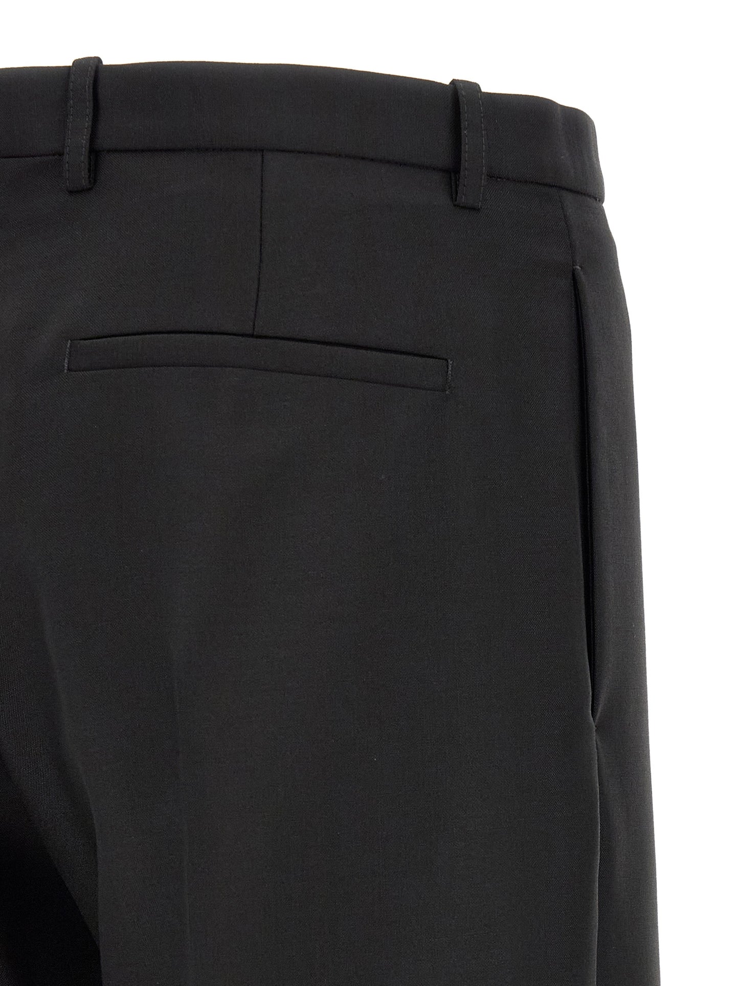Jil Sander Black Virgin Wool Dress Pants