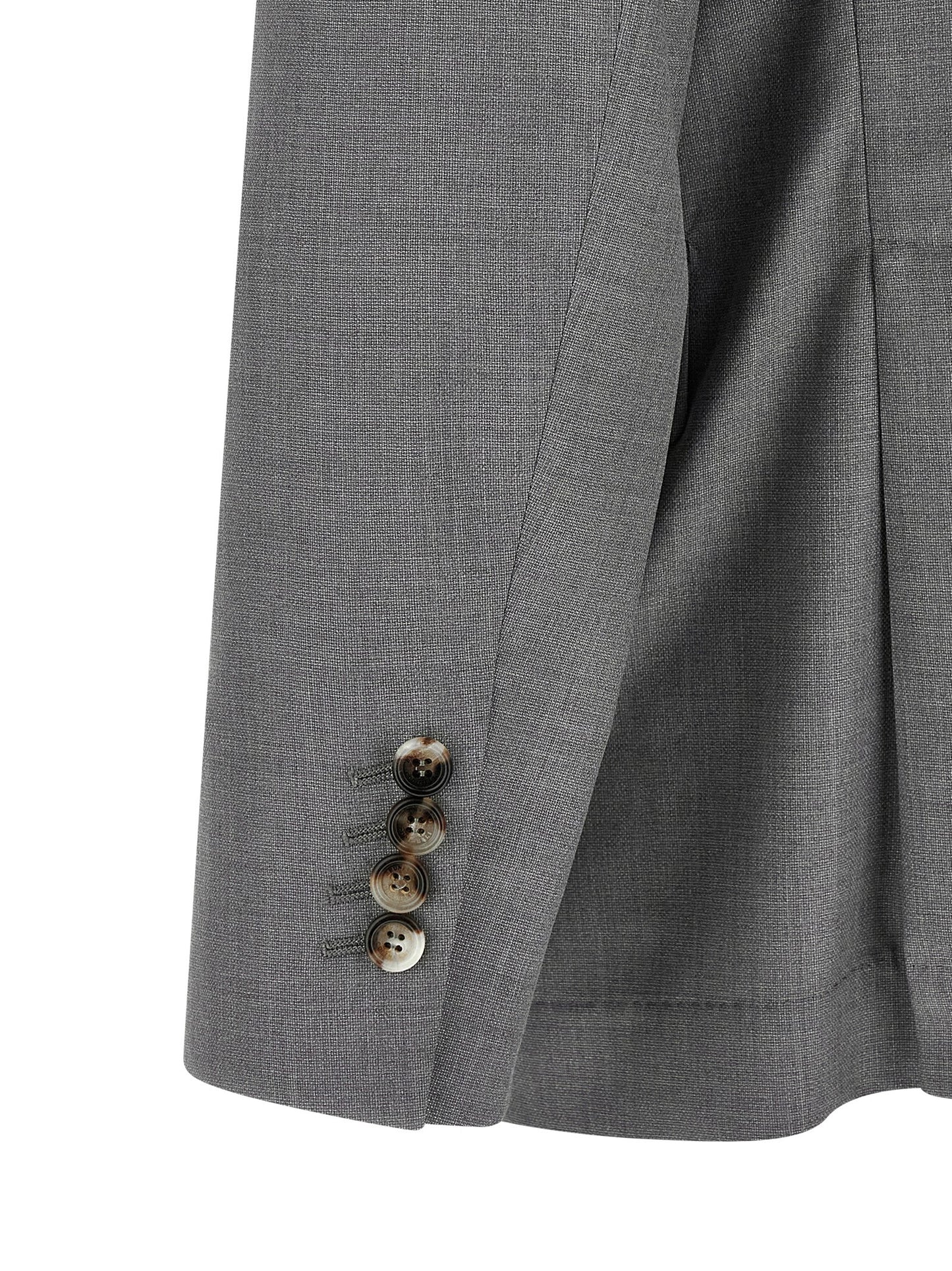 Brunello Cucinelli Gray Virgin Wool Blazer