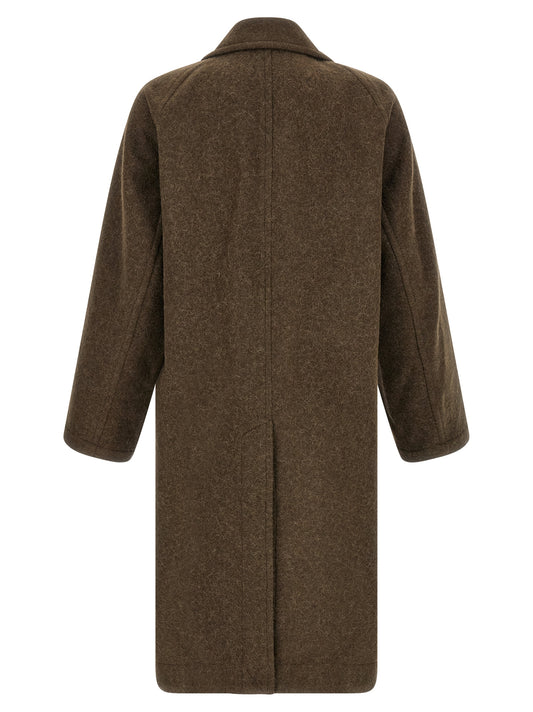 Lemaire Brown Wool Coat