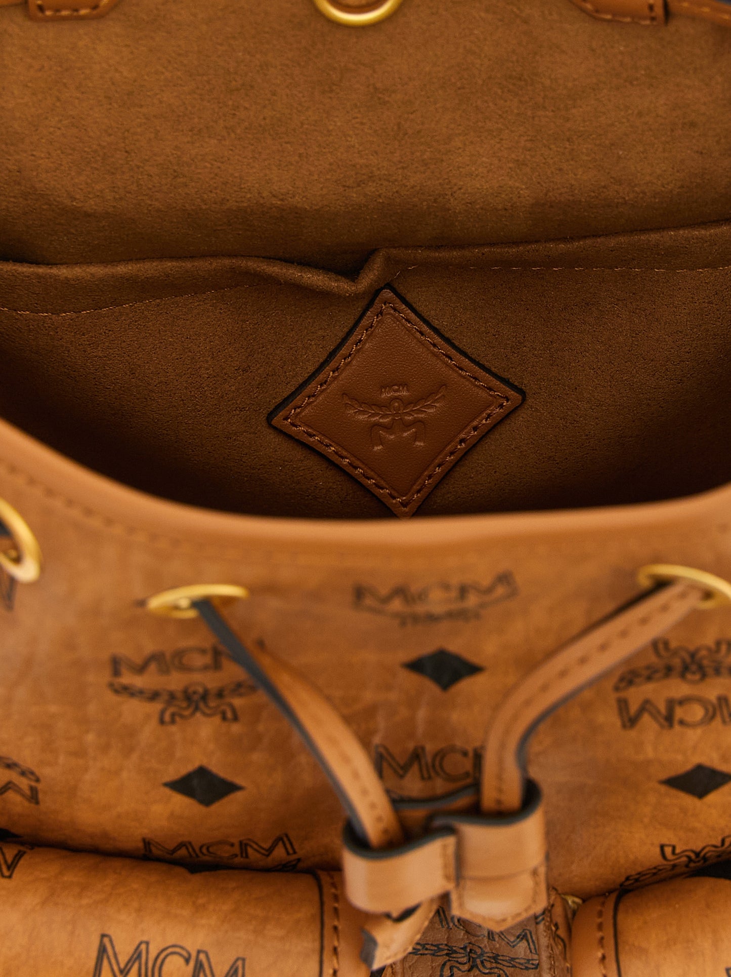 MCM Brown Polyethylene Backpack
