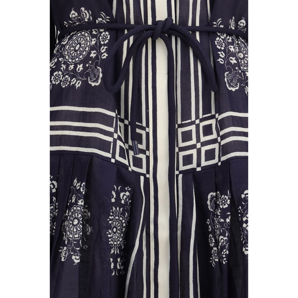 Alemais Blue Ramie Casual Dress