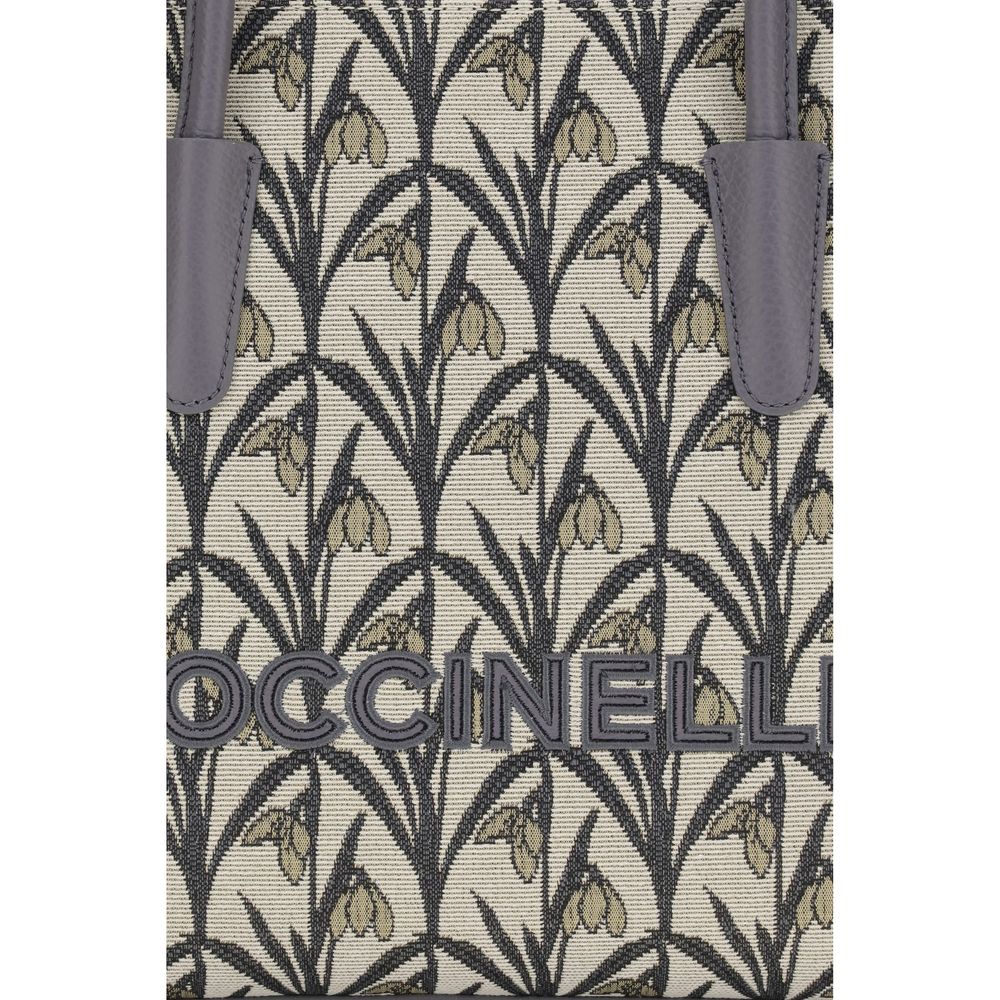 Coccinelle Gray Fabric Shoulder Bag