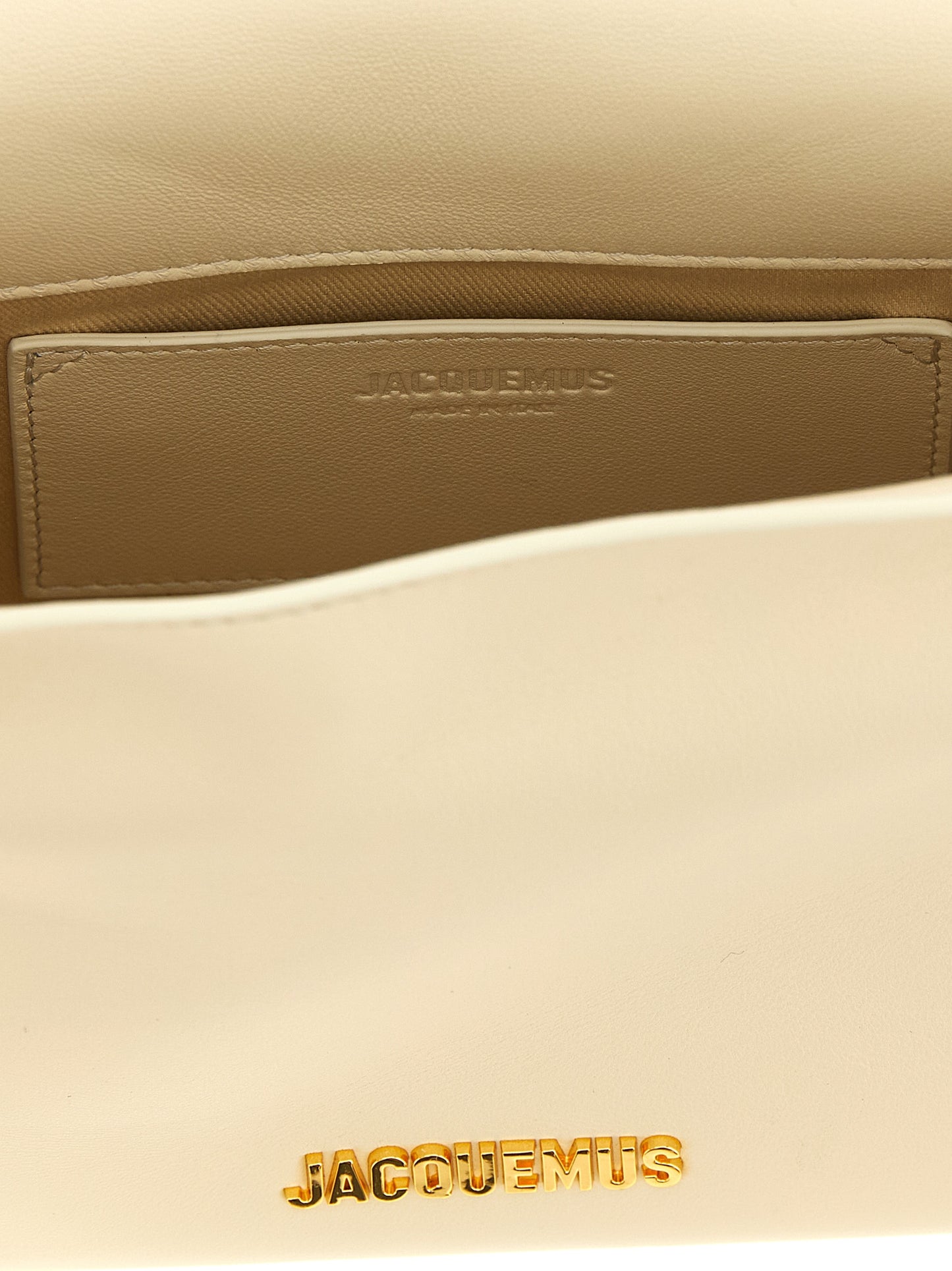 Jacquemus White Lamb Leather Clutch Bag