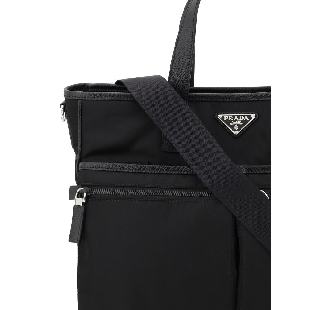 Prada Black Nylon Shoulder Bag