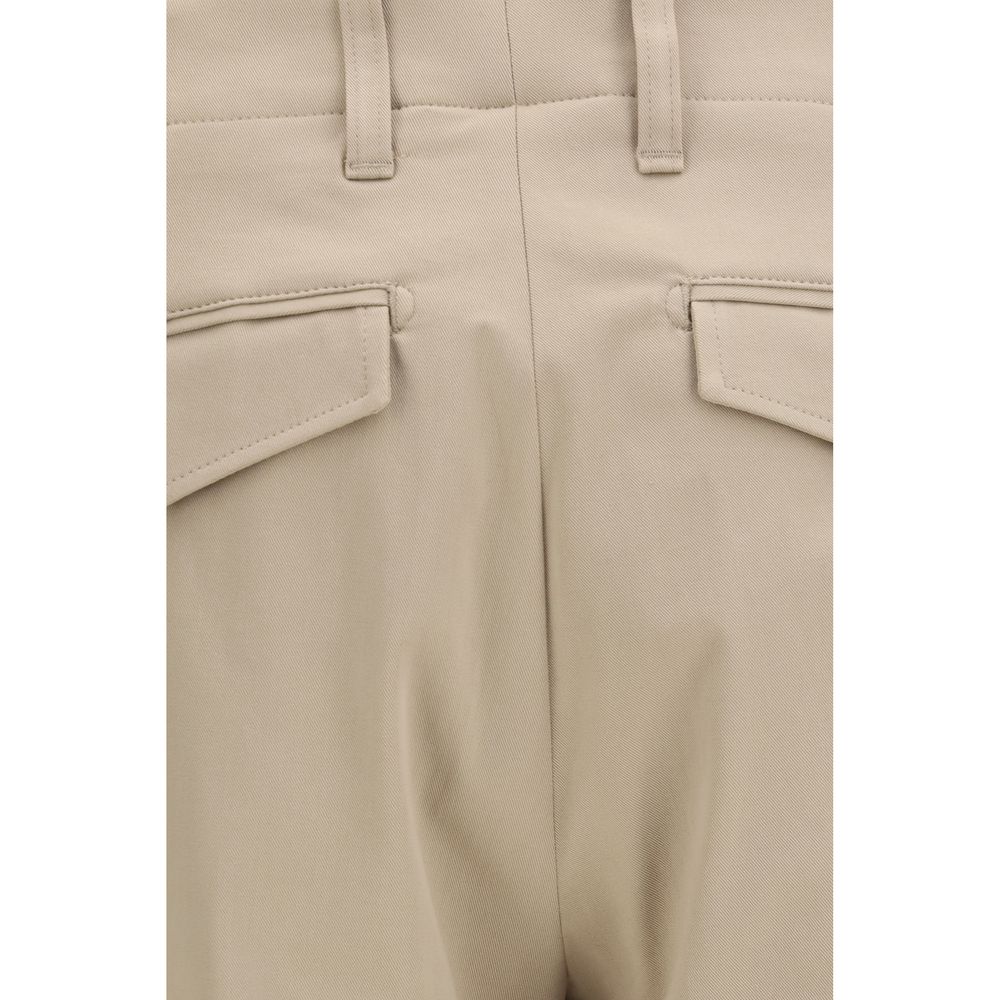 Lardini Beige Cotton Casual Pants