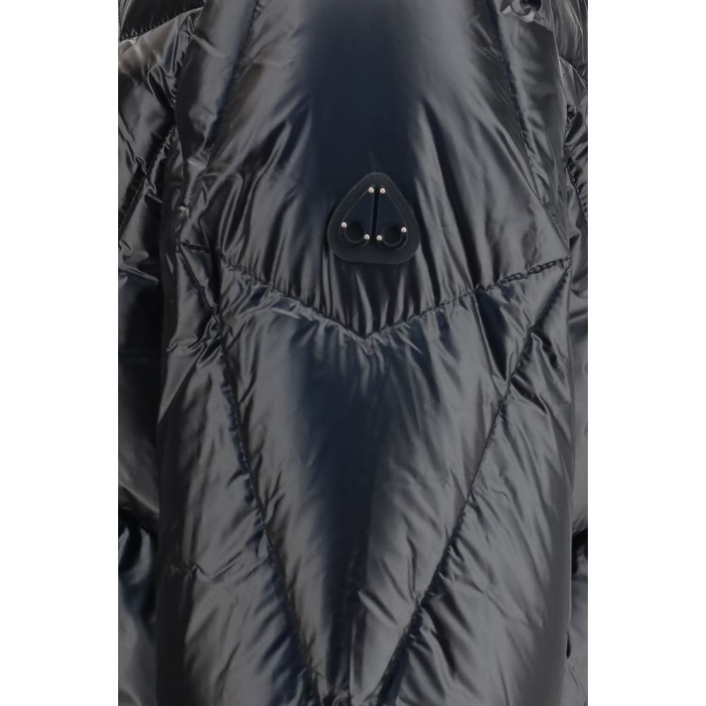 Moose Knuckles Black Nylon Shell Jacket