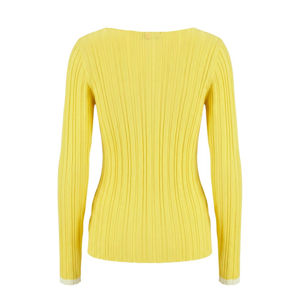 Trussardi Jeans Yellow Viscose Women Sweater