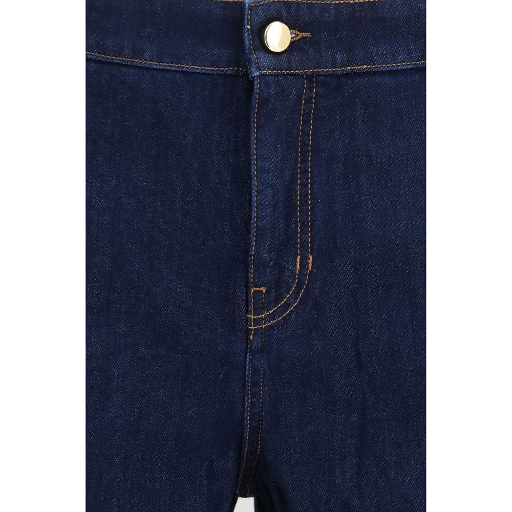 Max Mara Blue Cotton Jeans Denim