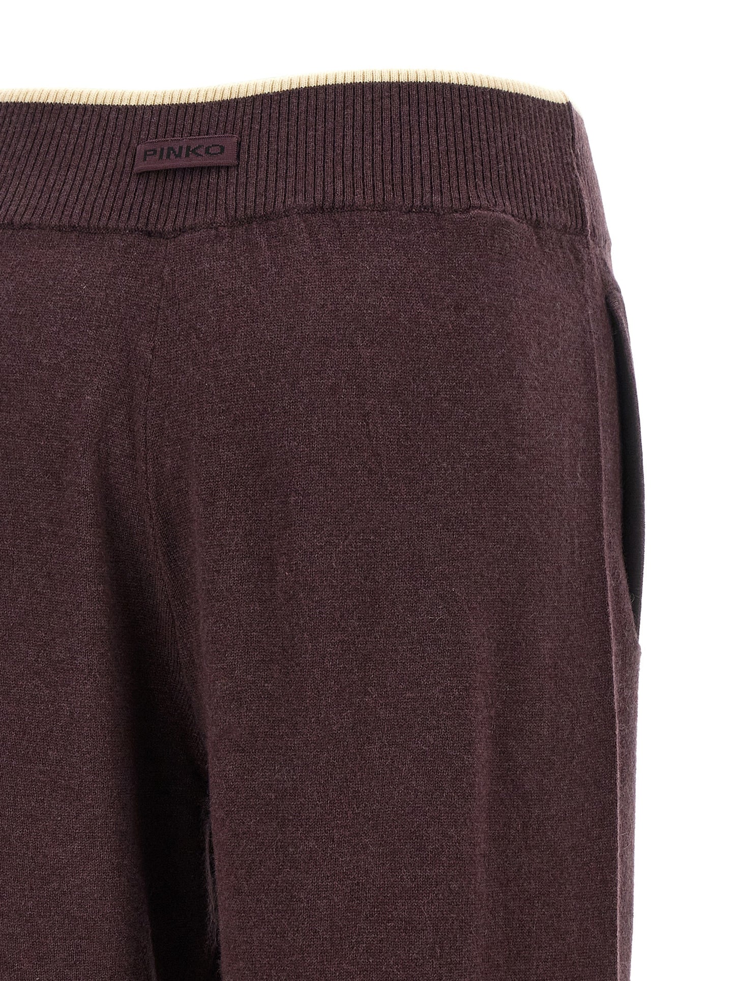PINKO Purple Wool Casual Pants