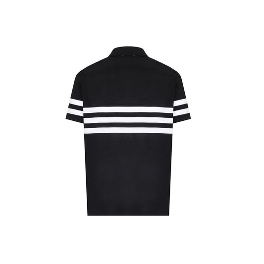 Paul & Shark Black Cotton Polo Shirt