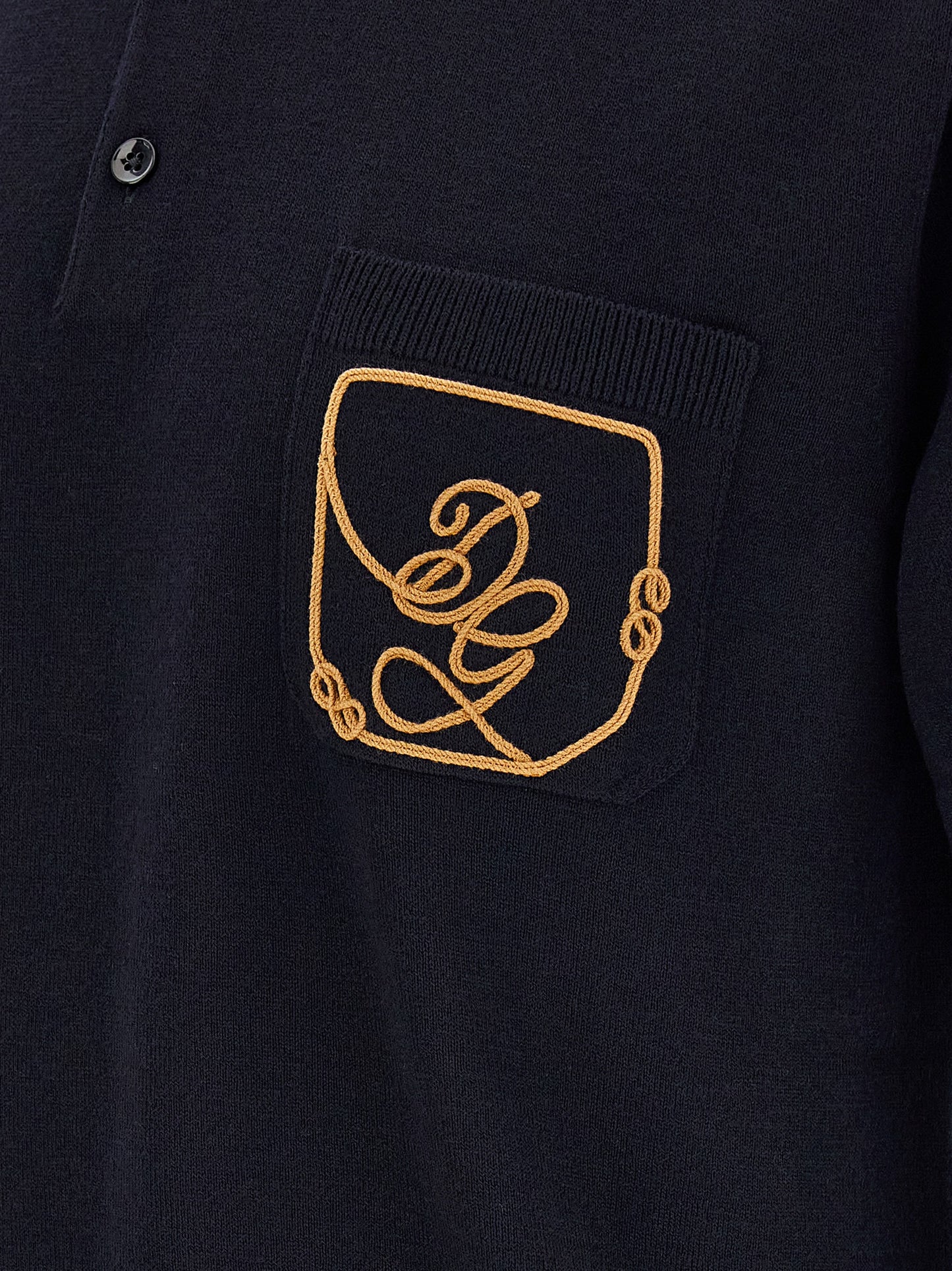 Dolce & Gabbana Blue Virgin Wool Polo Shirt