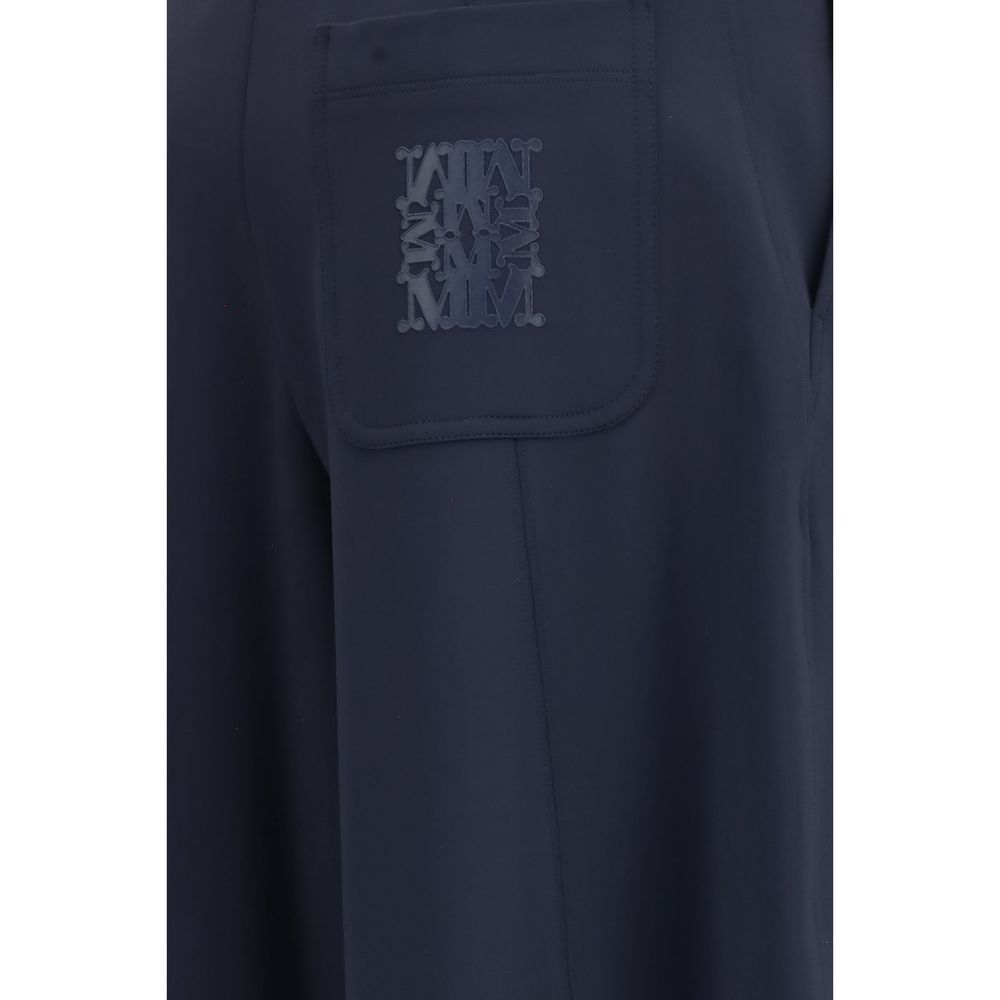 Max Mara Blue Polyamide Casual Pants