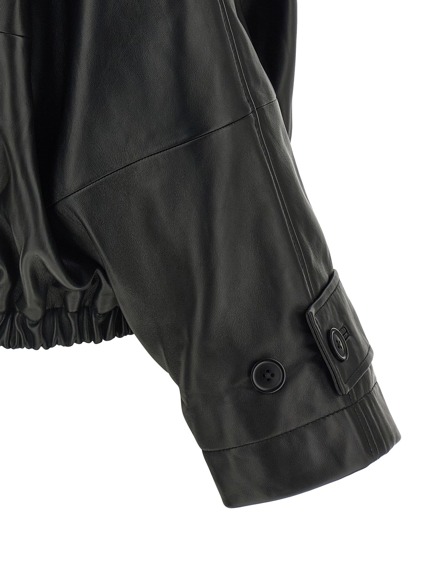 Rohe Black Lamb Leather Leather Jacket
