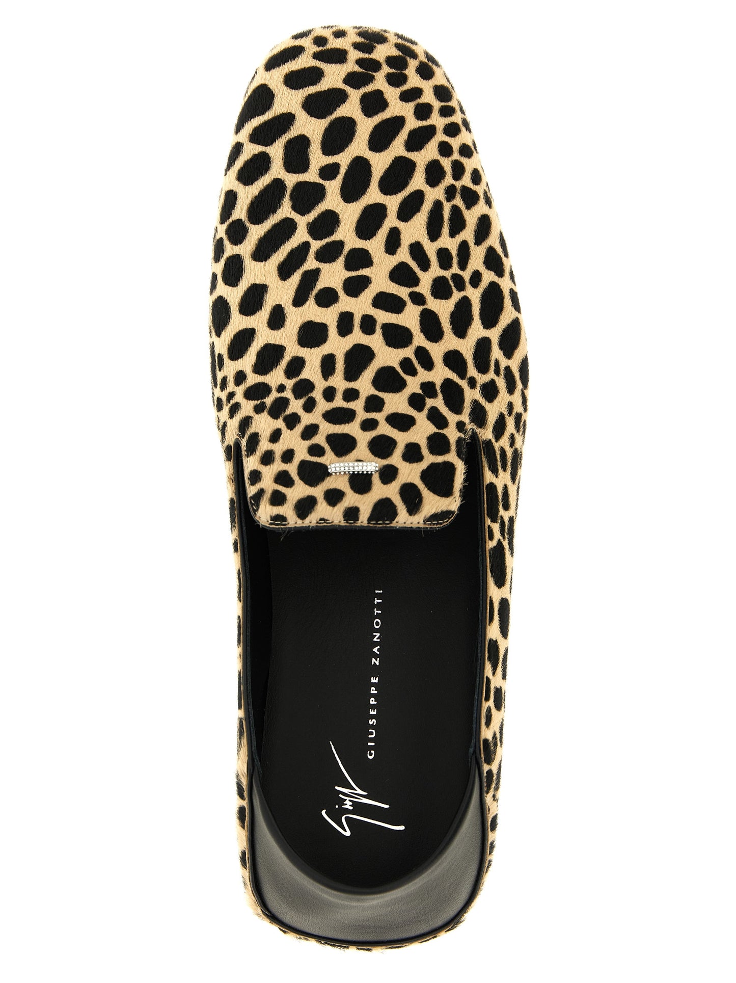 Giuseppe Zanotti Multicolor Calfskin Slip-On Loafers