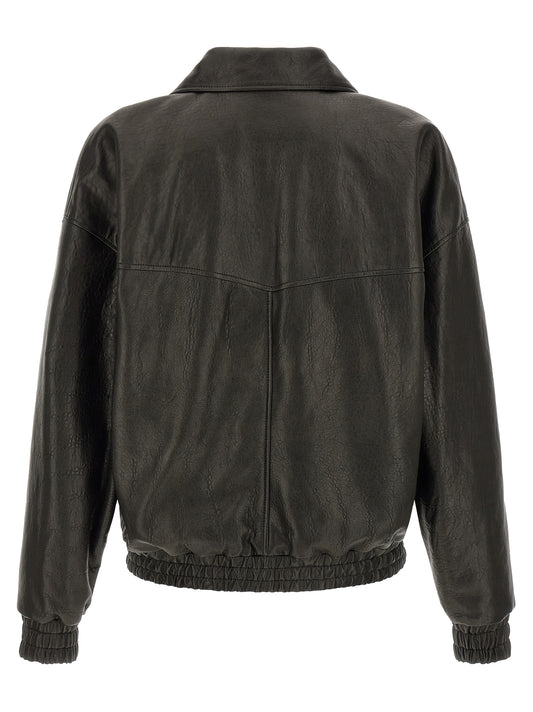 Saint Laurent Black Lamb Leather Leather Jacket