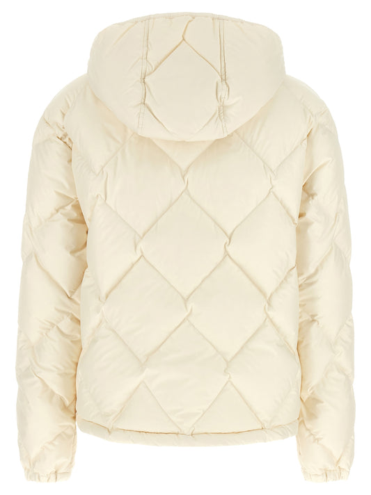 Moncler White Polyester Full-Length Jacket