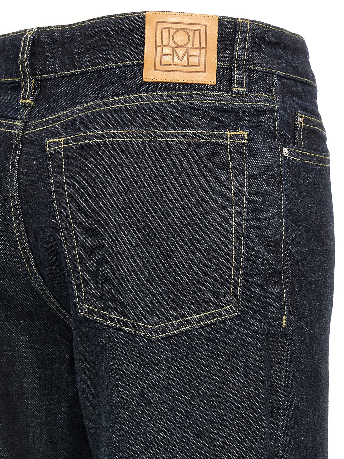 TOTEME Blue Cotton Tapered Jeans