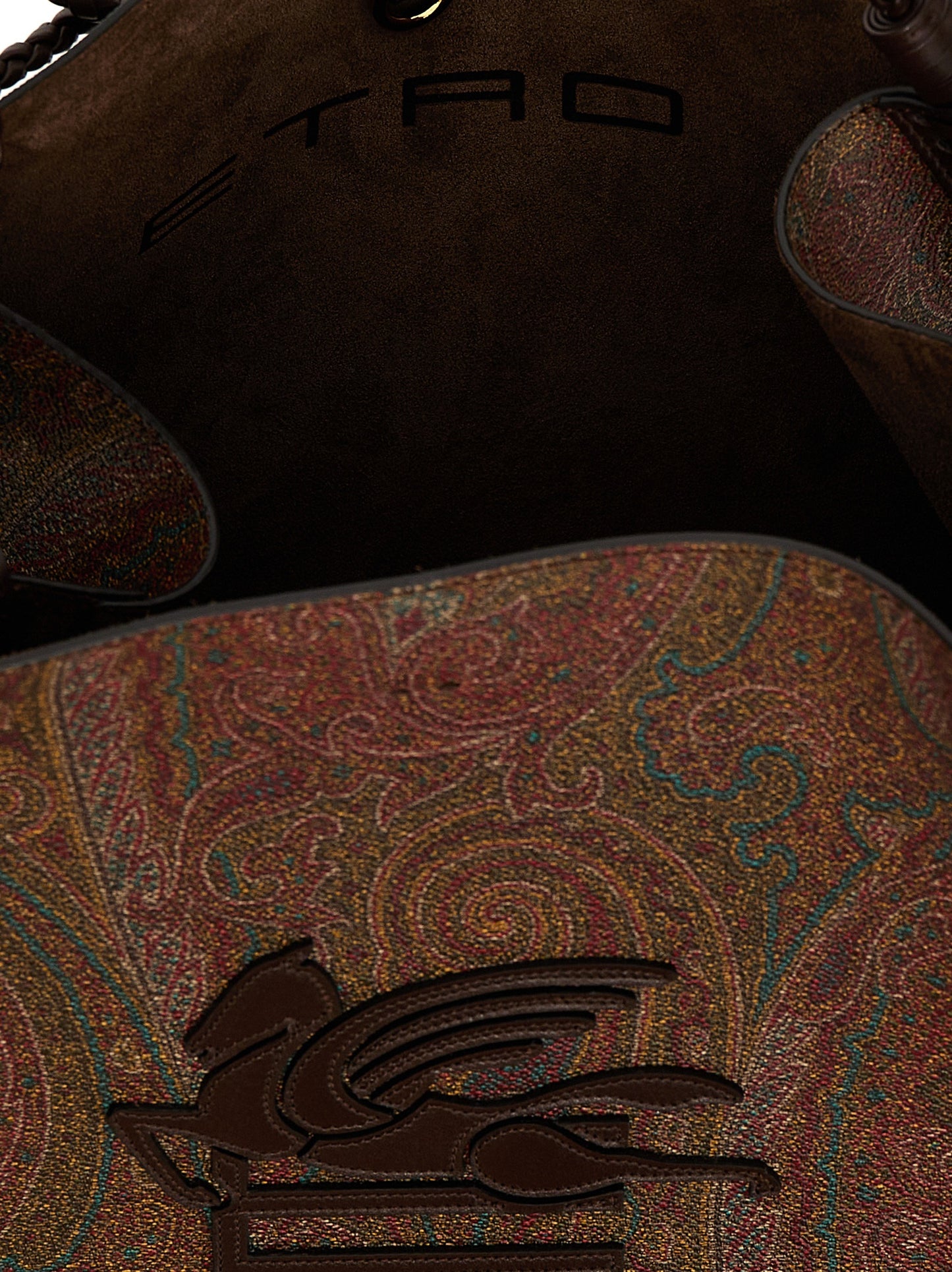 Etro Brown Cotton Tote Bag