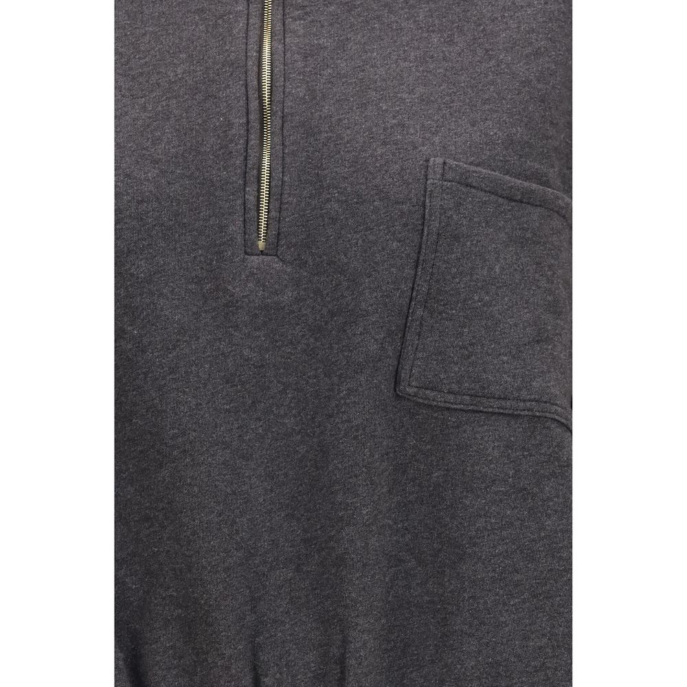 Darkpark Gray Cotton Sweatshirt