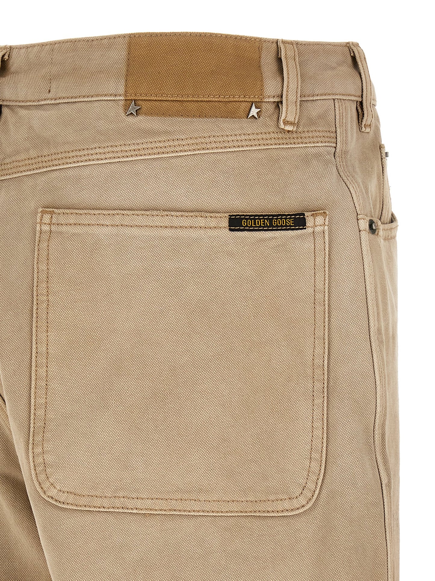 Golden Goose Beige Cotton Casual Pants