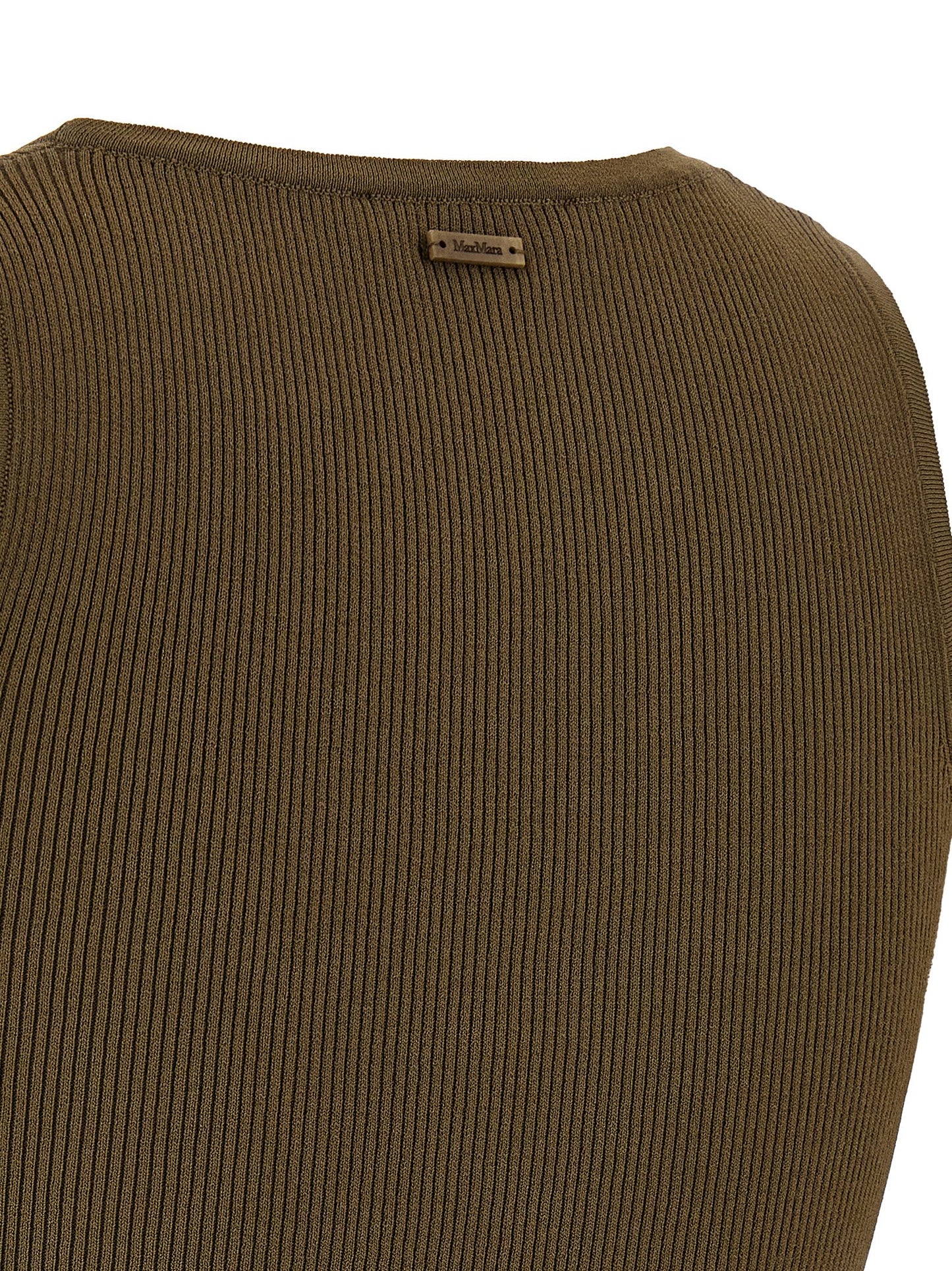 Max Mara Bicolor Viscose Sleeveles T-Shirt