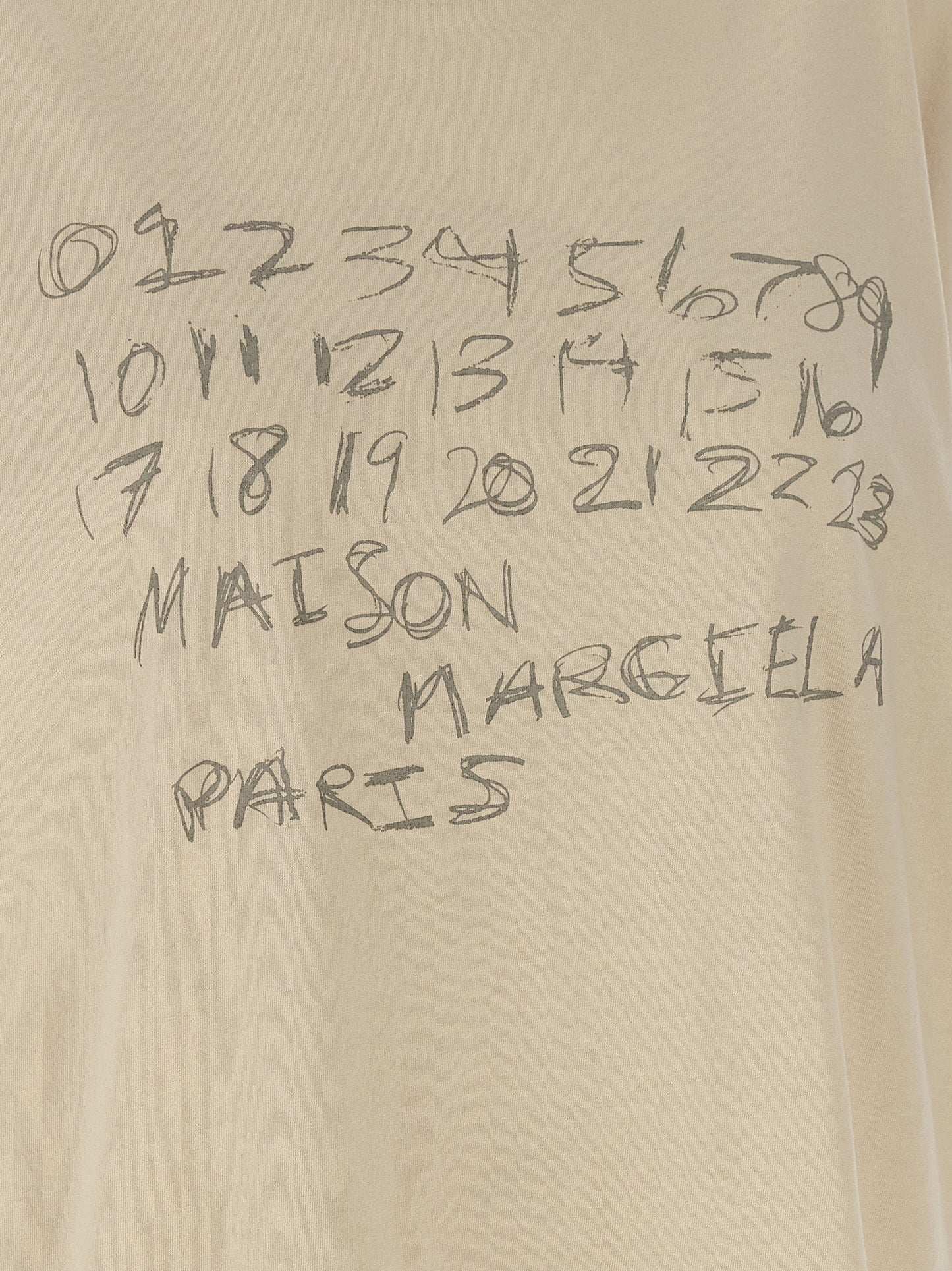 Maison Margiela Beige Cotton T-Shirt