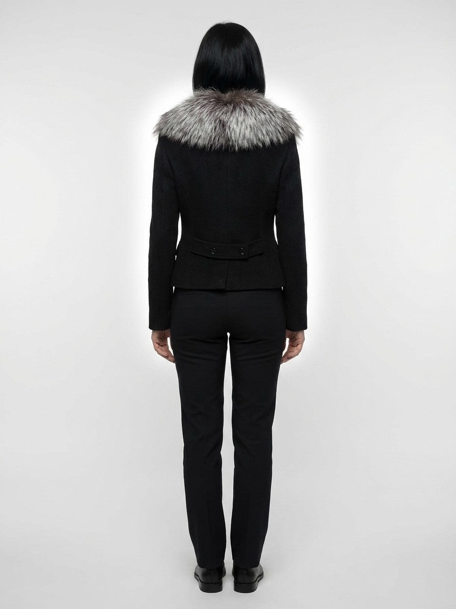 Dolce & Gabbana Black Virgin Wool Jacket