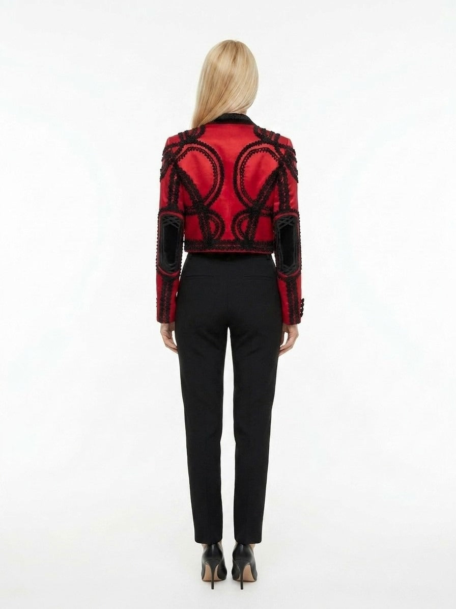 Dolce & Gabbana Bicolor Cotton Full-Length Jacket
