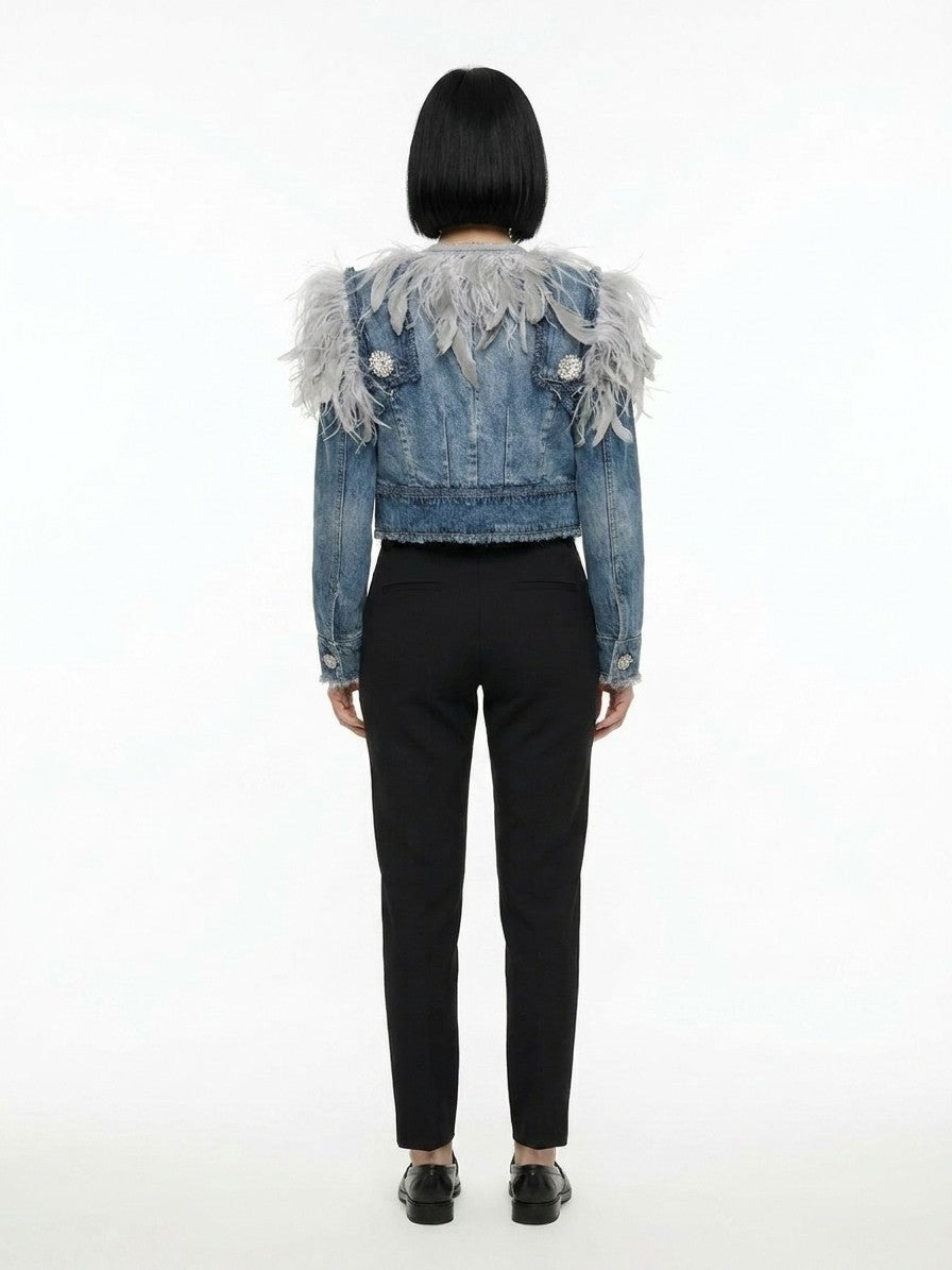 Dolce & Gabbana Bicolor Cotton Denim Jacket