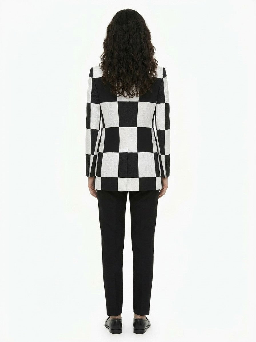 Dolce & Gabbana Black And White Acetate Jacket