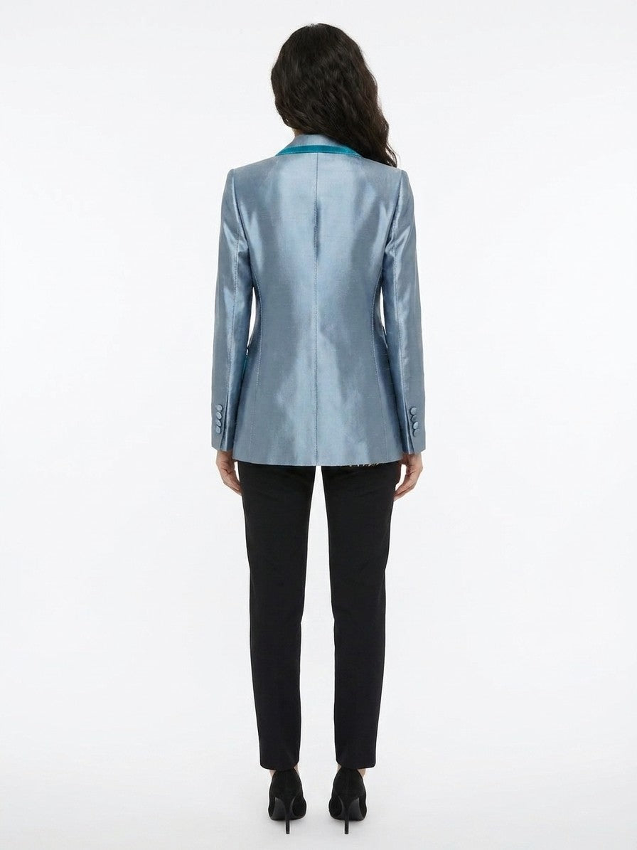 Dolce & Gabbana Blue Polyamide Jacket